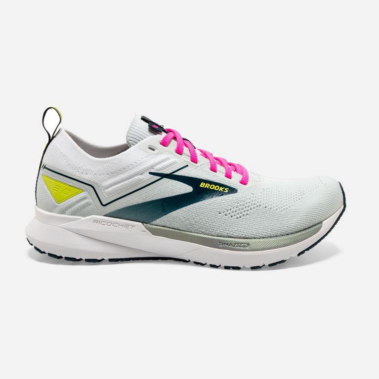 Brooks Ricochet 3 Womens Lightweight Road Running Shoes Ireland Ice Flow/Pink/Pond/Turquoise (NBGT-2